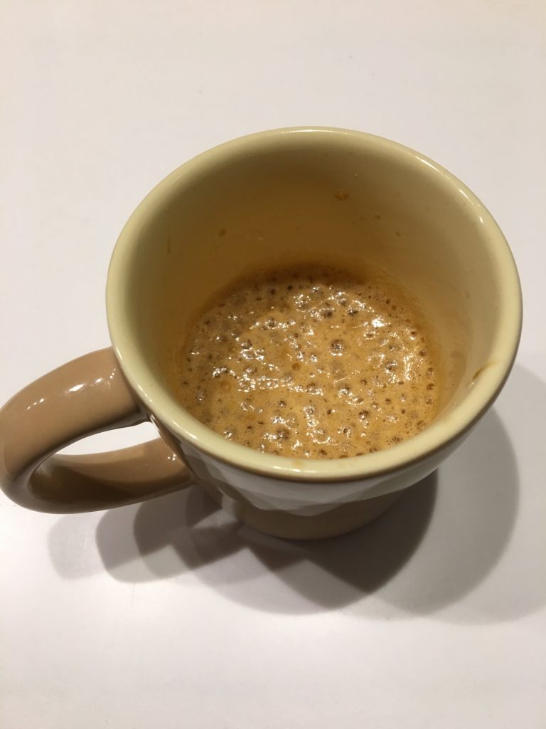 MCTオイルを混ぜたコーヒー