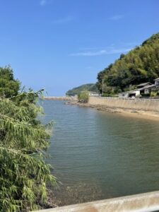 おむすびの撮影に使われた二丈深江の川口橋